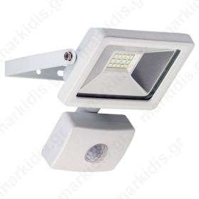 59082 LED OUTDOOR FLOODLIGHT WITH MOTION SENSOR WHITE 10W 830lm