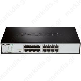 D-LINK DGS-1016D GIGABIT ETHERNET 16-PORT SWITCH (RACKMOUNT)