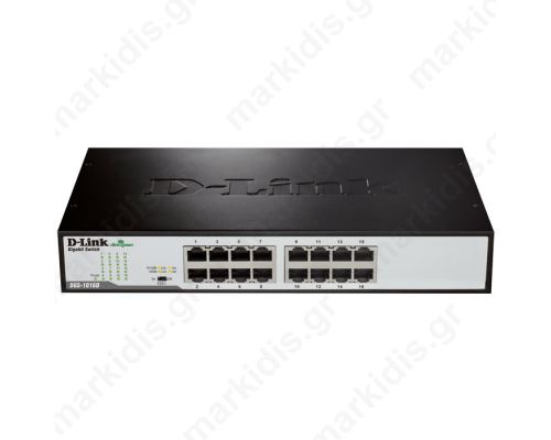 D-LINK DGS-1016D GIGABIT ETHERNET 16-PORT SWITCH (RACKMOUNT)