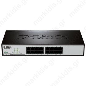 D-LINK DES-1016D GIGABIT ETHERNET 16-PORT SWITCH (RACKMOUNT)