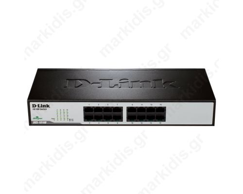 D-LINK DES-1016D GIGABIT ETHERNET 16-PORT SWITCH (RACKMOUNT)