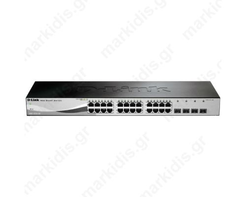 D-LINK DGS-1210-28 GIGABIT METRO ETHERNET 24-PORT+4 SFP PORT SWITCH (RACKMOUNT)