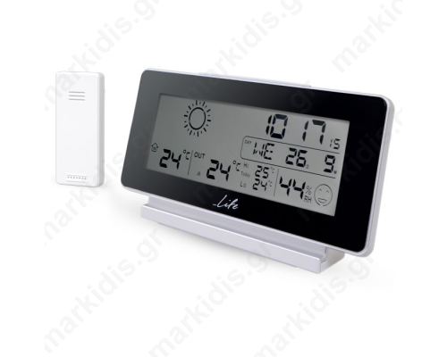 LIFE WES-200 Weather station with wireless outdoor sensor,clock& alarm function
