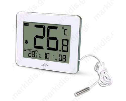 LIFE WES-202 Indoor/outdoor thermometer,White