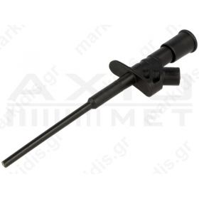 AX-CP-07-B Clip-on probe; pincers type; 10A; black; Grip capac: max.4mm