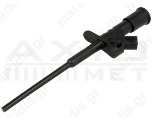 AX-CP-07-B Clip-on probe; pincers type; 10A; black; Grip capac: max.4mm