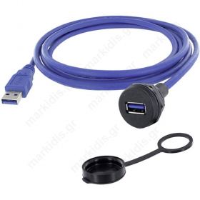 Adapter cable USB A socket USB A plug 1310 V USB 2.0 IP67