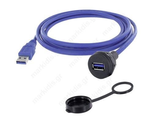Adapter cable USB A socket USB A plug 1310 V USB 2.0 IP67