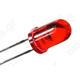 LED 5mm Κόκκινο 140-250mcd 60°