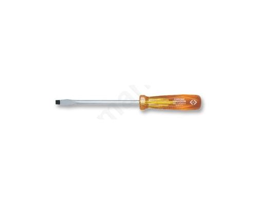 Screwdriver, Slotted, 125 mm Blade, 7 mm Tip, 225 mm Overall