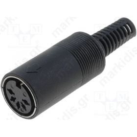 Φίς θηλυκό 5pin  γιά καλώδιο