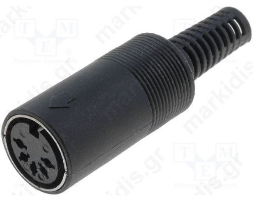 Φίς θηλυκό 5pin  γιά καλώδιο