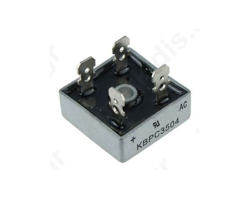 Single-phase bridge rectifier Urmax: 200V If: 10A; Ifsm: 270A