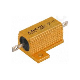 HS25 Series Aluminium Housed Axial Panel Mount Resistor, 10O ±5% 25W