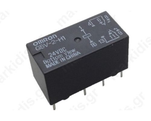 Relay: electromagnetic DPDT Ucoil:24VDC 0.5A/125VAC; 2A/30VDC