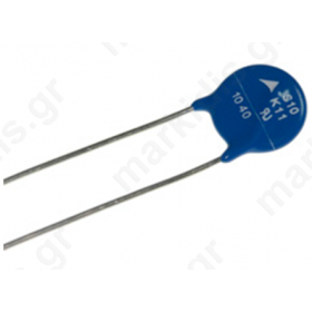 Varistor metal-oxide THT 30VAC 38VDC 47V 500A 4.4J -40χ105° C