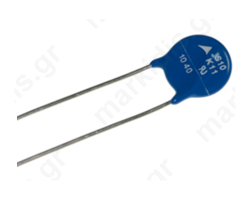 Varistor metal-oxide THT 30VAC 38VDC 47V 500A 4.4J -40χ105° C