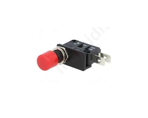 Push-button SPDT 10A/250VDC ON-(ON) 1-position -25χ 70°C
