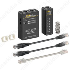 Tester καλωδίων δικτύου RJ11, RJ12, RJ45 και BNC