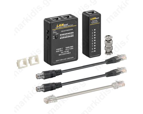 Tester καλωδίων δικτύου RJ11, RJ12, RJ45 και BNC