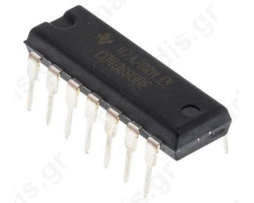 CD4069UBE, Hex Inverter, 3 - 18 V, 14-Pin PDIP