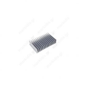 Heatsink extruded grilled black L50mm W160mm H40mm Heatsink extruded grilled black L50mm W160mm H40mm
