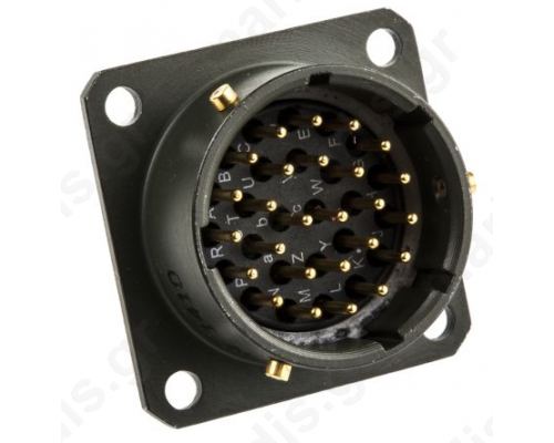 Amphenol 62GB Series, 26 Way Box Mount MIL Spec Circular Connector Receptacle, Pin Contacts,Shell Si