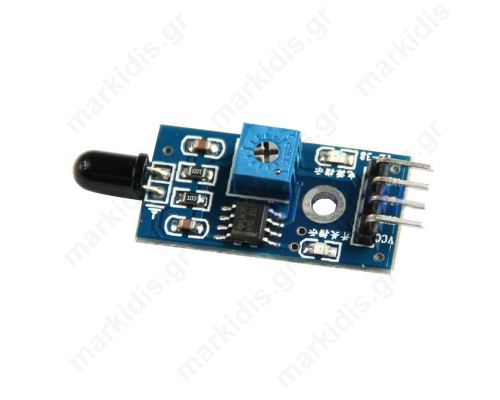 Sensor: flame infrared analog-digital 3.3x5VDC IC LM393 60°