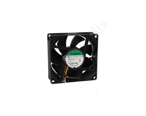 Fan DC axial 12VDC 80x80x25mm 69.7m3/h 33dBA