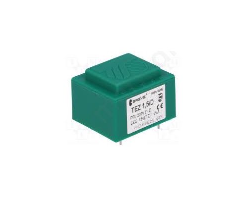 Transformer encapsulated 1.5VA 230VAC 12V 125mA Mounting