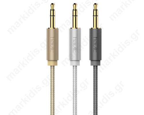Audio cable, Earldom, ET-AUX12, 3.5mm jack, M/M, 1.0m