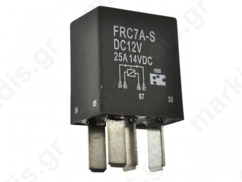 Relay electromagnetic SPST-NO 12VDC 25A automotive