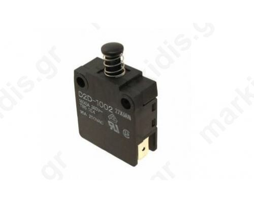 Switch door Positions 2 SPST-NC 16A/250VAC black