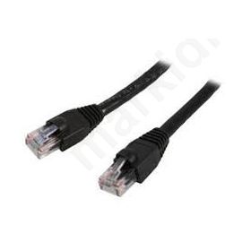 Patch cord U/UTP 6 stranded CCA PVC black 5m 24AWG