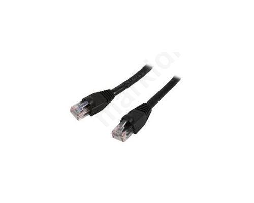 Patch cord U/UTP 6 stranded CCA PVC black 5m 24AWG