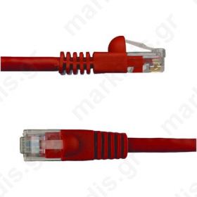 Patch cord U/UTP 6 stranded CCA PVC red 5m 24AWG