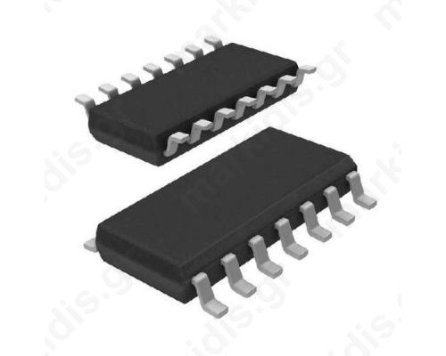 IC Digital D flip-flop Channels:2 CMOS SMD SO14
