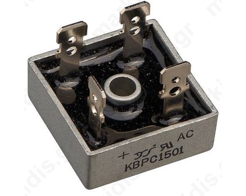 Single-phase bridge rectifier Urmax: 100V 15A