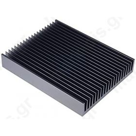 Heatsink extruded grilled black L 50mm W 59.69mm H 15mm