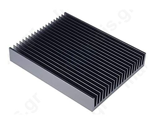 Heatsink extruded grilled black L 50mm W 59.69mm H 15mm