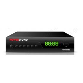 ΔΟΡΥΦΟΡΙΚΟΣ ΔΕΚΤΗΣ POWERMOND HD8080S2 HD FTA, HDMI, USB