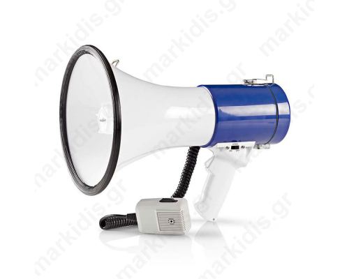 Τηλεβόας με αποσπώμενο μικρόφωνο 25W, σε λευκό / μπλε χρώμα