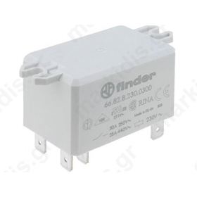 Ρελέ βιομηχανικό 2 επαφών 12VDC max:30A 6682 Ρελέ βιομηχανικό 2 επαφών 12VDC max:30A 6682