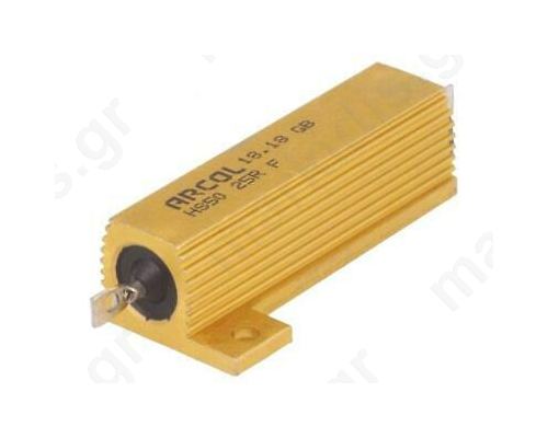 HS50 Series Aluminium Housed Axial Panel Mount Resistor, 22Ω ±1% 50W