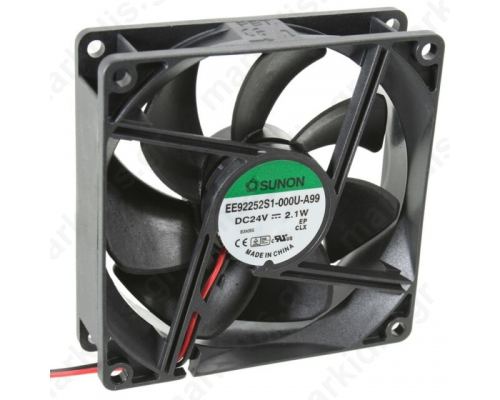 BLOWER 92X92X25mm 24VDC 2.1W EE92252B1-000U-A99 SUNON