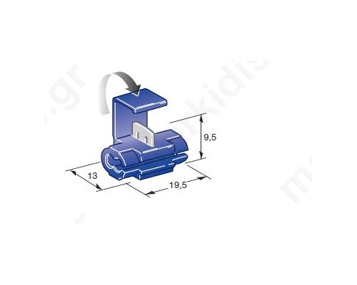 Quick splice IDC 1.5X2.5mm2 for cable blue Variant splitter