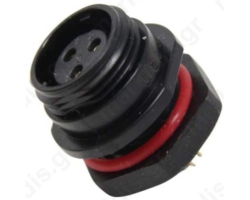 Socket female SP13 PIN: 3 IP68 13A soldering 250V 2mm2