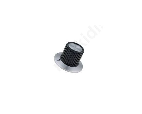 Knob with flange plastic shaft 6.35mm 22.7X23mm