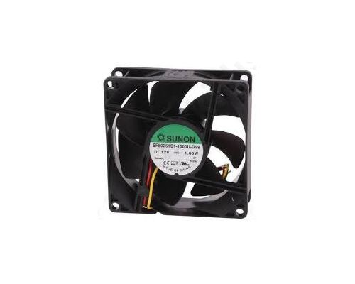 Fan DC axial 12VDC 80x80x25mm 69.29m3/h 33dBA slide bearing