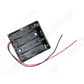 Holder Size AAA R3 Batt.no4 Leads cables Colour black 150mm Holder Size AAA R3 Batt.no4 Leads cables Colour black 150mm